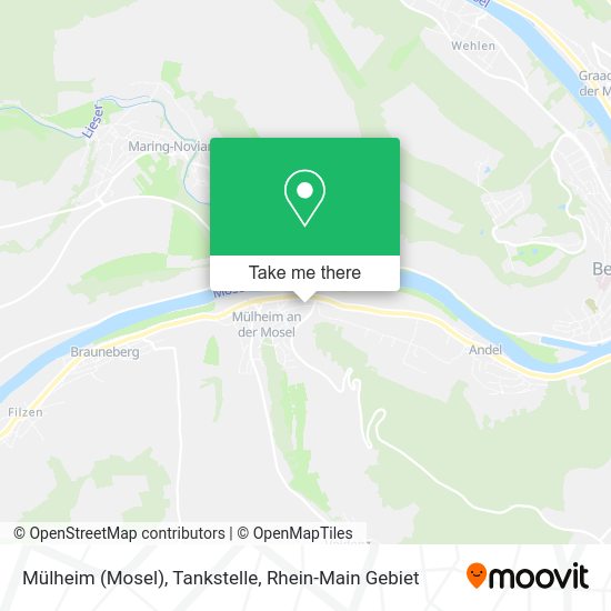Карта Mülheim (Mosel), Tankstelle