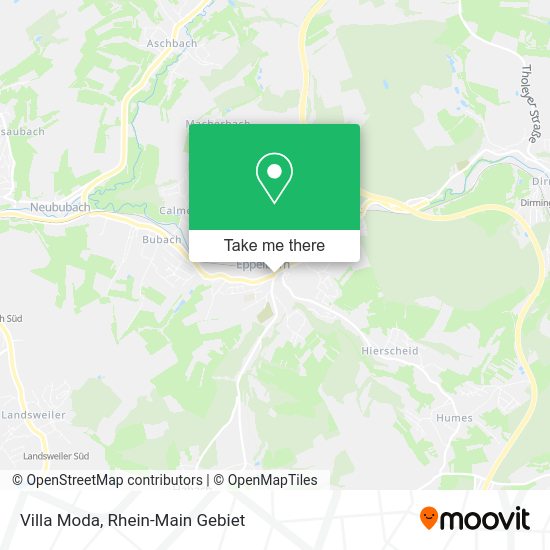 Villa Moda map
