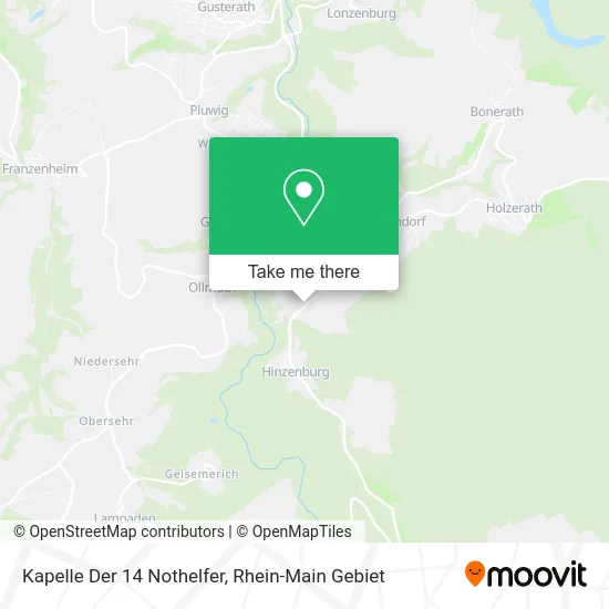 Карта Kapelle Der 14 Nothelfer