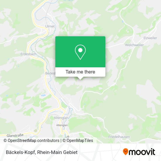 Карта Bäckels-Kopf