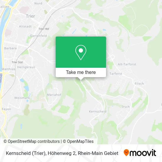 Карта Kernscheid (Trier), Höhenweg 2