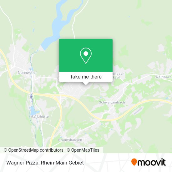 Карта Wagner Pizza