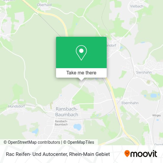 Карта Rac Reifen- Und Autocenter