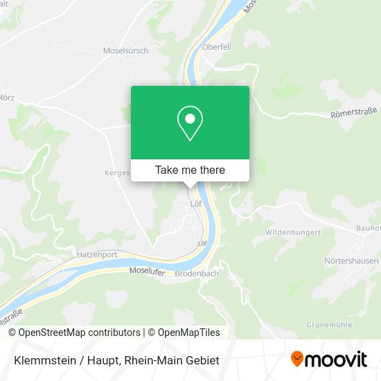 Карта Klemmstein / Haupt