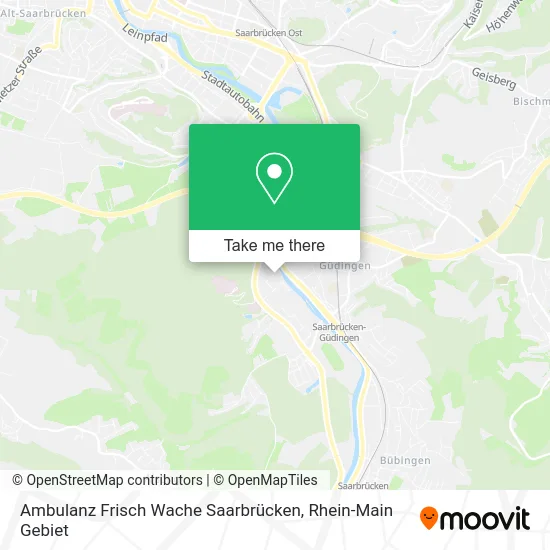 Карта Ambulanz Frisch Wache Saarbrücken
