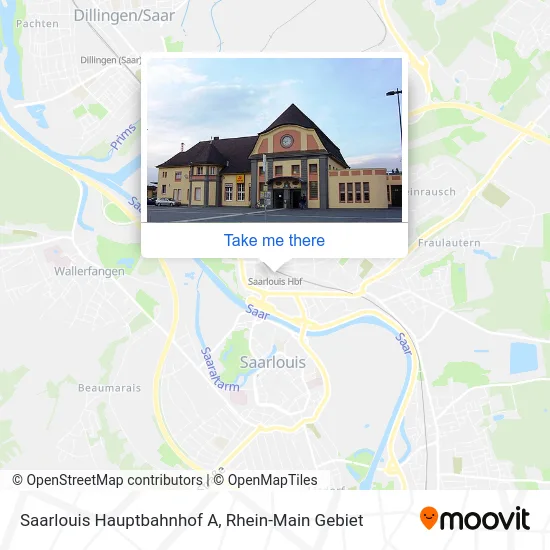 Карта Saarlouis Hauptbahnhof A