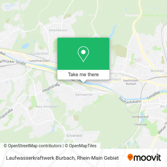 Карта Laufwasserkraftwerk Burbach