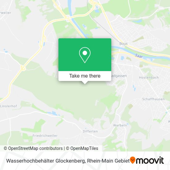 Карта Wasserhochbehälter Glockenberg