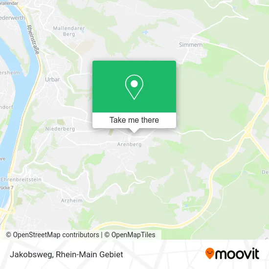 Карта Jakobsweg