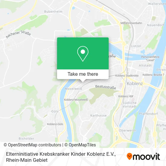 Карта Elterninitiative Krebskranker Kinder Koblenz E.V.