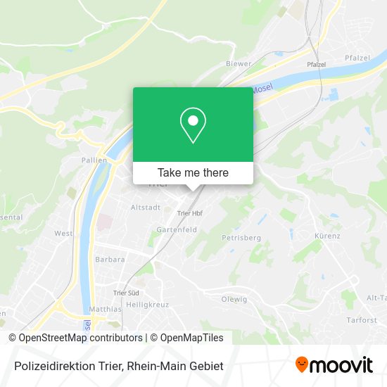 Карта Polizeidirektion Trier