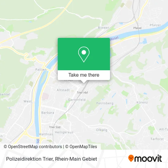 Polizeidirektion Trier map