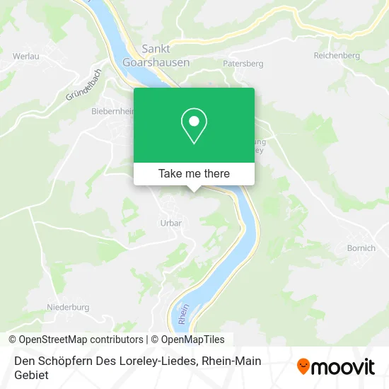 Карта Den Schöpfern Des Loreley-Liedes