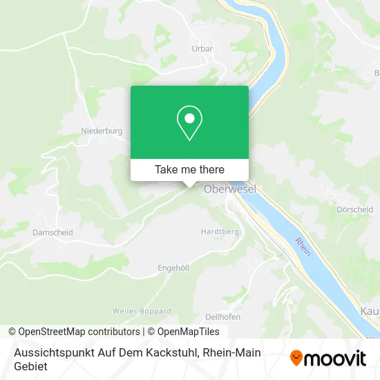 Карта Aussichtspunkt Auf Dem Kackstuhl