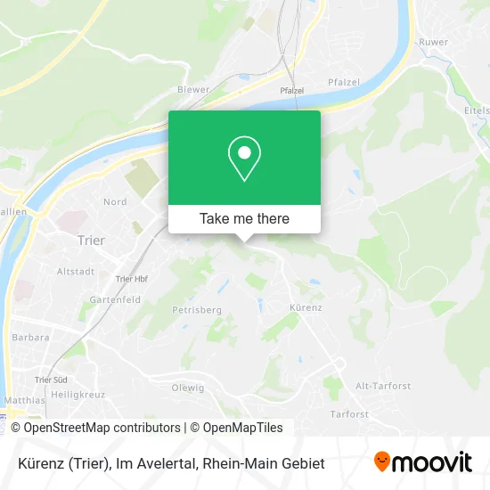 Карта Kürenz (Trier), Im Avelertal