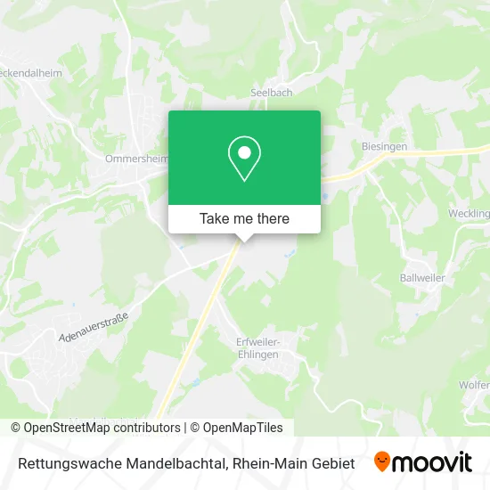 Карта Rettungswache Mandelbachtal