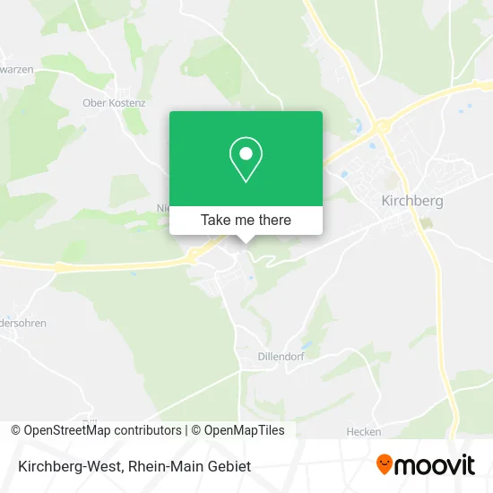 Карта Kirchberg-West