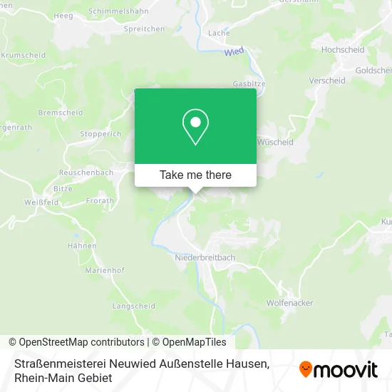 Карта Straßenmeisterei Neuwied Außenstelle Hausen