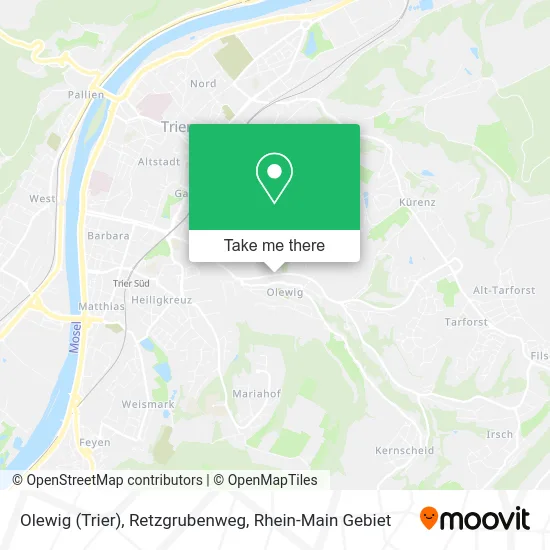 Карта Olewig (Trier), Retzgrubenweg