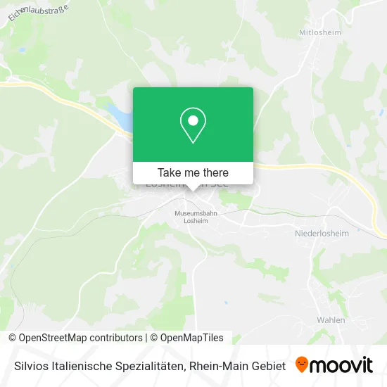 Карта Silvios Italienische Spezialitäten