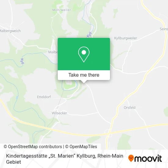 Карта Kindertagesstätte „St. Marien“ Kyllburg
