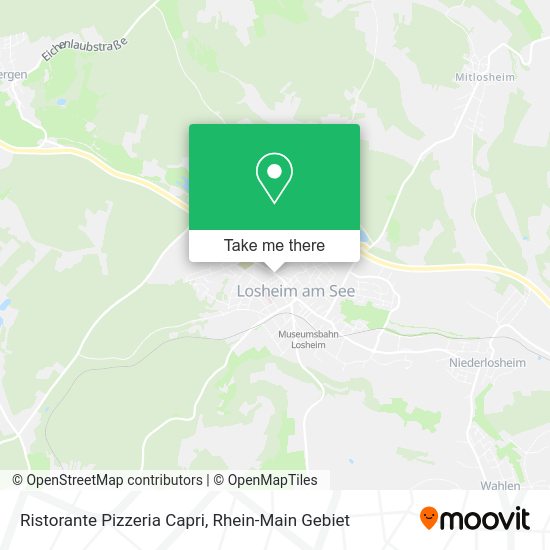 Карта Ristorante Pizzeria Capri