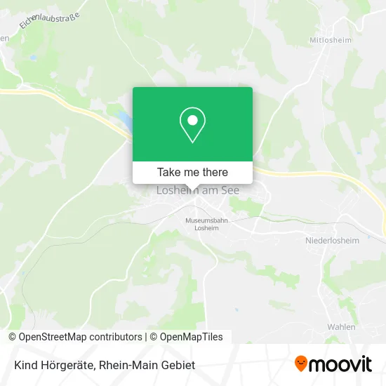 Карта Kind Hörgeräte