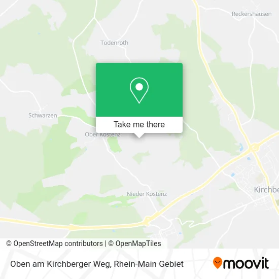 Карта Oben am Kirchberger Weg