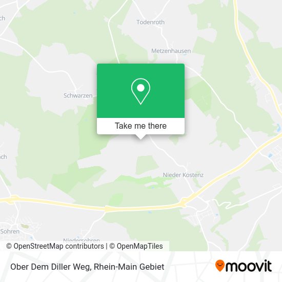 Карта Ober Dem Diller Weg