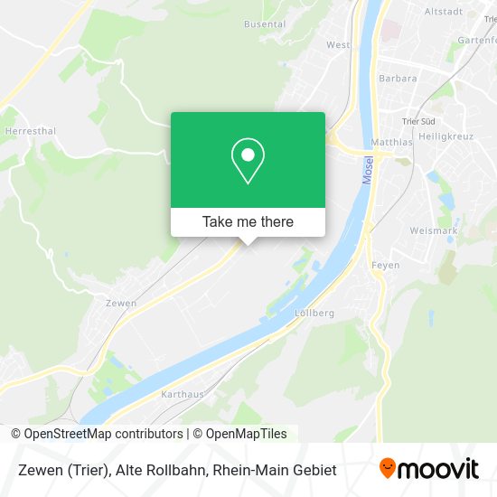 Карта Zewen (Trier), Alte Rollbahn