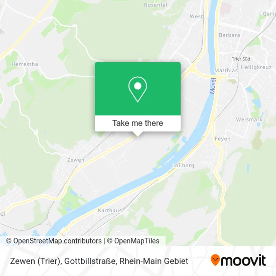 Карта Zewen (Trier), Gottbillstraße