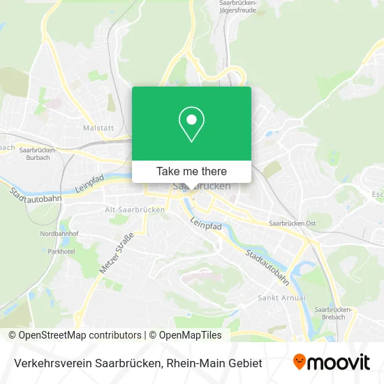 Карта Verkehrsverein Saarbrücken