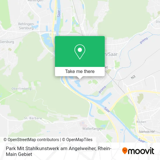 Карта Park Mit Stahlkunstwerk am Angelweiher