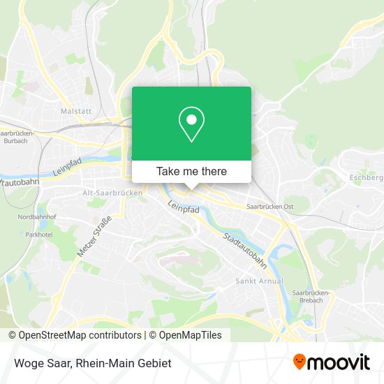 Карта Woge Saar