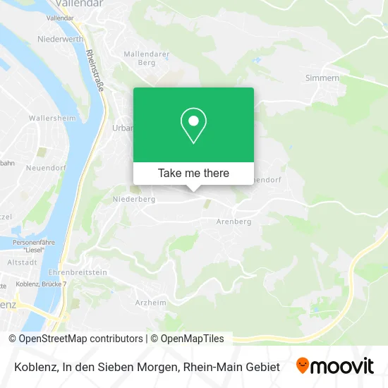 Карта Koblenz, In den Sieben Morgen