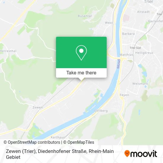 Карта Zewen (Trier), Diedenhofener Straße