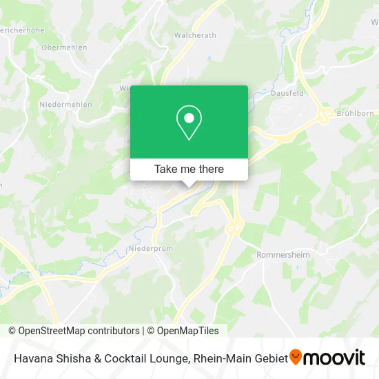 Карта Havana Shisha & Cocktail Lounge