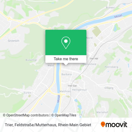 Карта Trier, Feldstraße/Mutterhaus