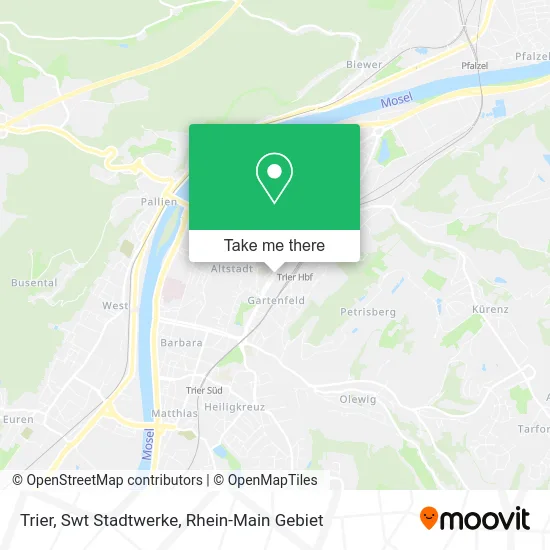 Карта Trier, Swt Stadtwerke