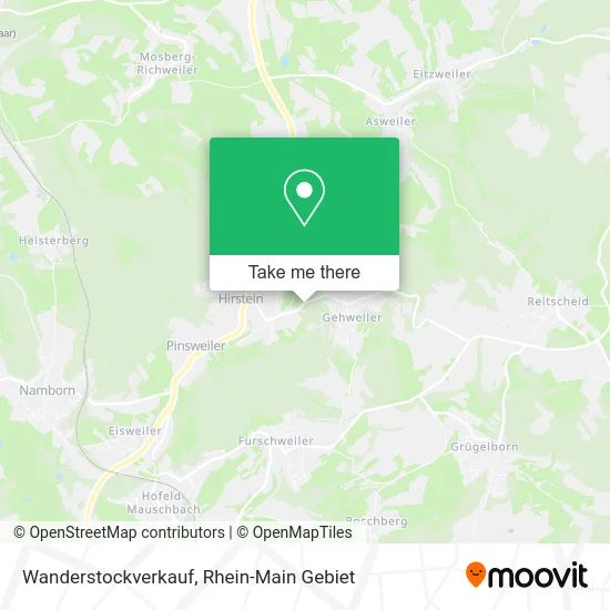 Карта Wanderstockverkauf