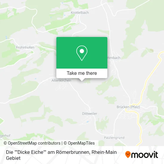 Карта Die ""Dicke Eiche"" am Römerbrunnen