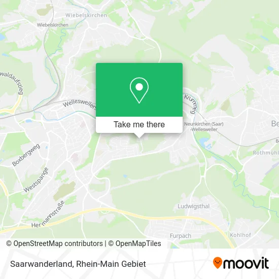 Карта Saarwanderland