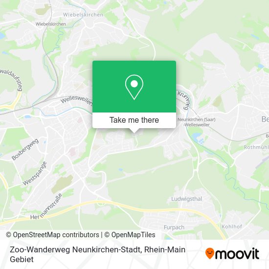 Карта Zoo-Wanderweg Neunkirchen-Stadt