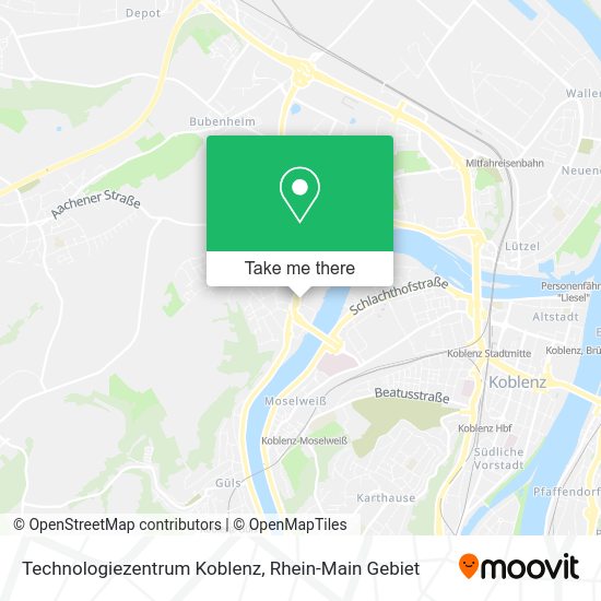 Карта Technologiezentrum Koblenz