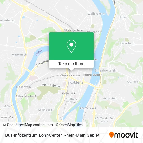 Карта Bus-Infozentrum Löhr-Center