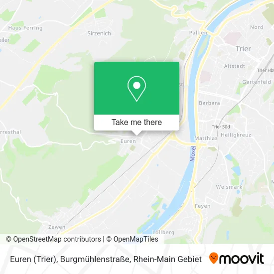 Карта Euren (Trier), Burgmühlenstraße