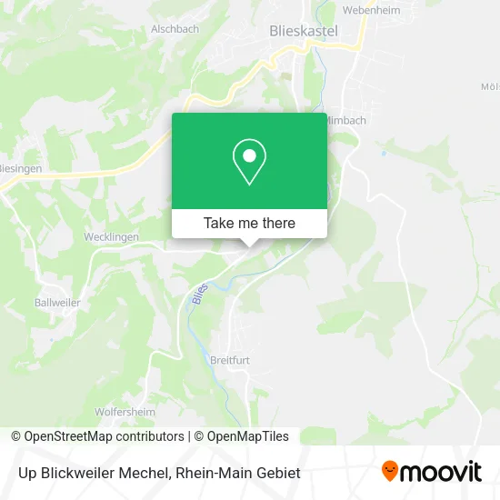 Up Blickweiler Mechel map