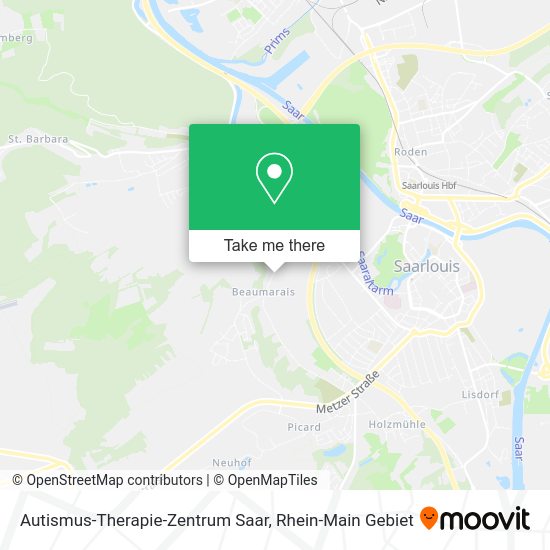 Карта Autismus-Therapie-Zentrum Saar