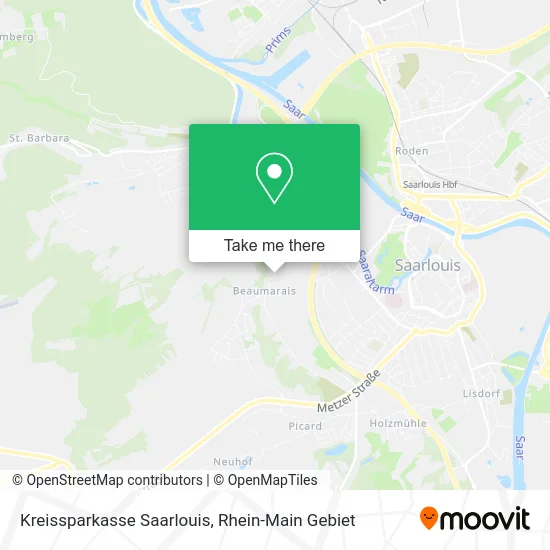 Карта Kreissparkasse Saarlouis