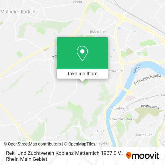 Карта Reit- Und Zuchtverein Koblenz-Metternich 1927 E.V.